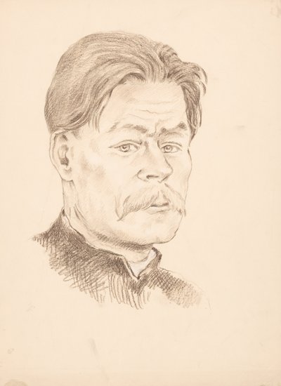 Portrait of M. Gorky by Ivan Zabota